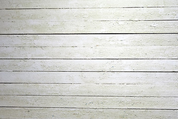 Image showing Weathered white wood