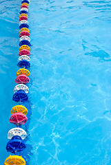 Image showing Beautiful refreshing blue swimming pool water