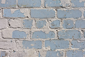 Image showing White brick wall