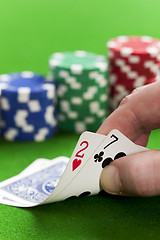 Image showing Playing poker