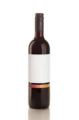 Image showing Isolated red wine bottle