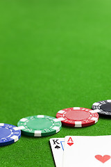 Image showing Playing poker