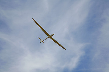 Image showing Glider just before landing.