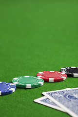 Image showing Playing poker