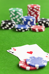 Image showing Playing poker