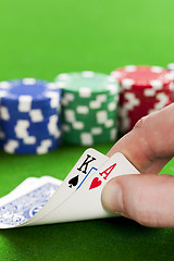 Image showing Playing poker