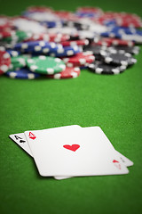 Image showing Playing poker
