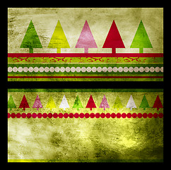 Image showing Christmas grunge cards