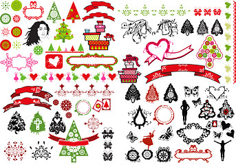 Image showing christmas icons