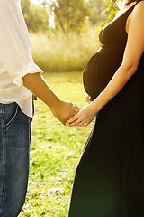 Image showing man and pregnant wife