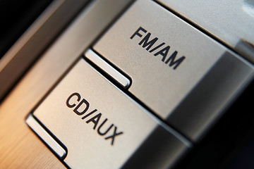 Image showing Car cd-radio control buttons