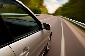 Image showing Car driving fast