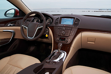 Image showing Interior of a modern car