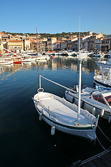 Image showing harbor with yachts in Cassis, France