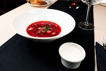Image showing Beetroot soup
