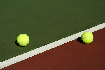 Image showing Tennis balls