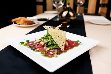 Image showing Beef carpaccio