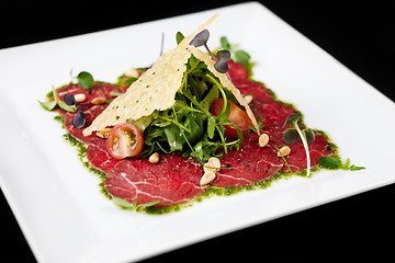 Image showing Beef carpaccio