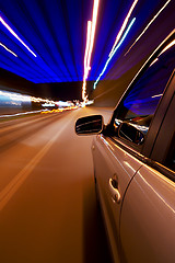 Image showing Car driving fast