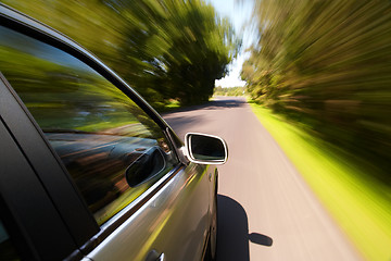 Image showing Car driving fast