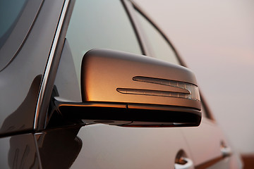 Image showing Car rear view mirror