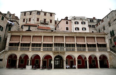 Image showing The loggia and palace in Sibenik, Croatia