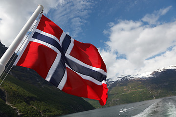 Image showing Norwegian Flag