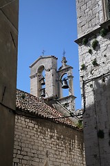 Image showing Bell tower in the Sibenik, Croatia