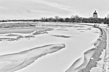 Image showing Wascana lake shores