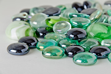 Image showing Colorful marbles