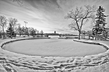 Image showing Frozen lake