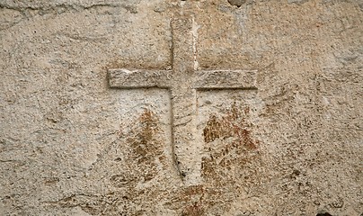 Image showing Cross on the wall