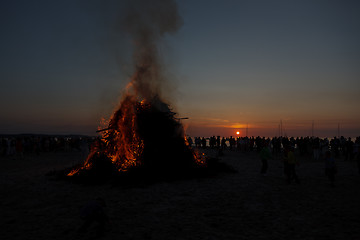 Image showing Midsummer fire