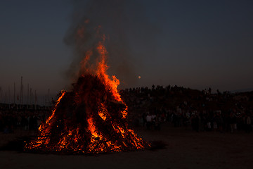 Image showing Midsummer fire