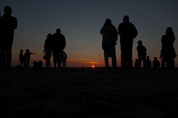 Image showing Midsummer sunset