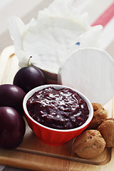 Image showing chutney plum with cheese