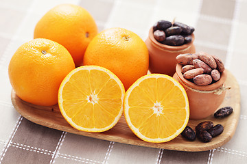 Image showing cocoa and orange