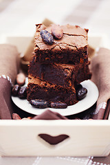 Image showing delicious brownie 