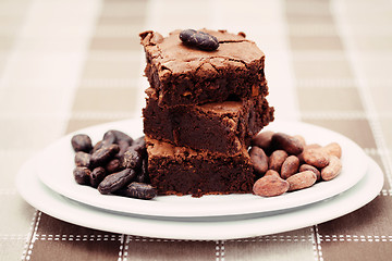 Image showing delicious brownie 