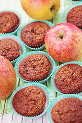 Image showing muffins with apple