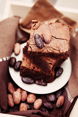 Image showing delicious brownie 