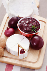 Image showing chutney plum with cheese