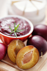 Image showing chutney plum with cheese