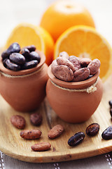 Image showing cocoa and orange