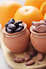 Image showing cocoa and orange