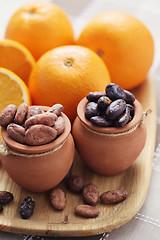 Image showing cocoa and orange