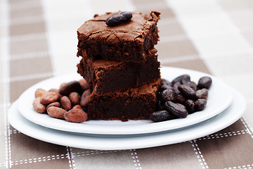 Image showing delicious brownie 