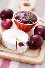 Image showing chutney plum with cheese