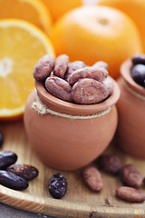 Image showing cocoa and orange