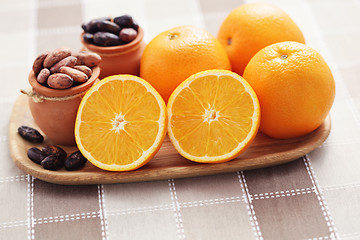 Image showing cocoa and orange